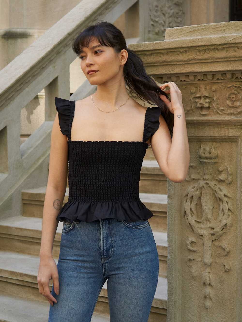 Reformation Junebug Linen Top - Picture 1 of 11